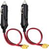 AAOTOKK Cavo accendisigari XT60, Spina maschio accendisigari 16AWG 12V a adattatore maschio XT60 Cavo di ricarica compatibile con cavo di ricarica batteria Freestyle Fpv Drone (0.3M Female)