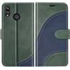 BoxTii Cover per Huawei P20 Lite/Nova 3E, Custodia in PU Pelle Portafoglio per Huawei P20 Lite/Nova 3E, Magnetica Cover a Libro con Slot per Schede, Verde