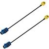 Vecys 2PCS Fakra C Maschio a SMA Maschio Cavo Pigtail Fakra GPS Antenna Cavo adattatore RG174 15cm/6in per auto DVR Modulo GPS Tracking Antenna GPS Navigation System GPS Receiver