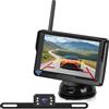 NHOPEEW Kit telecamera per retromarcia senza fili con monitor per telecamera di retromarcia IPS da 4,3 pollici, visione notturna impermeabile IP69 per auto, camion, camper, rimorchio, rimorchio
