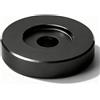 Pissente Adattatore per Dischi da 45 Giri, Cupola per Dischi in Alluminio Adattatore per Giradischi da 45 Foglio di Conversione con Foro Grande Adattatore con Morsetto Nero (BLACK)
