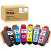 JoyPrinting 378XL Cartucce d'inchiostro per Epson 378 XL 378XL Multipack Compatibile per Expression Photo XP-8500 XP-8505 XP-8600 XP-8000 XP-8005 XP-8700 XP-8605 XP-15000 (confezione da 5)