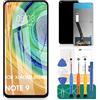 SRJTEK per Xiaomi Redmi Note 9 Sostituzione dello Schermo per Redmi Note 9 LCD Display per Redmi Note 10X 4G Touch Screen per Redmi 10X 4G digitalizzatore Assembly M2003J15SG Kit di Riparazione (Nero)