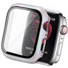 Yolovie Compatibile con Apple Watch Case Proteggi Schermo in Vetro temperato 42mm, Serie 3/2/1 Slim Cover Bumper Cornice Protettiva per PC Protezione Completa per iwatch (42mm ClearColorful)