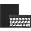 KMXDD Custodia con tastiera per iPad di 10a 9a 8a 7a generazione, con tastiera rotonda per iPad Air di terza generazione, iPad Pro 10,5 da 11 pollici, con tastiera Bluetooth rimovibile e portamatite