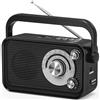 Padwa Lifestyle Radio Portatile, Radio Fm FM/AM/SW, Alimentata a CorrentTe e a Batteria con Funzione MP3, Radio a Batteria con Bluetooth, Radio per Ufficio/Cucina/Campeggio/Emergenze