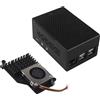 ZDE Custodia in alluminio ZC501 con dispositivo di raffreddamento attivo ZP536 per Raspberry Pi 5 2GB 4GB 8GB 16GB Supporto PCIe a M.2 NVMe PoE HAT WiFi7 RS485 RS232 PCIe scheda periferica ZP511