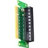 WLGQ Scheda riser PCIE X8 da maschio a femmina, adattatore PCI Express PCI-E 8X sinistro a 90 gradi, adatto per server, desktop, trasferimento di macchine minerarie Bitcoin