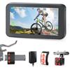VSYSTO Telecamera Posteriore per Bicicletta 1080P, Grandangolo 140° Specchio Retrovisore per Bicicletta con Monitor Impermeabile da 4,5'', WiFi, Visione Notturna, GPS, Luce Posteriore, Sensore G