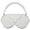 kwmobile Custodia Cuffie Over Ear Compatibile con Apple AirPods Max/AirPods Max 2 - Porta Cuffie Silicone - Cover Auricolari Over Ear bianco