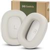 Geekria Cuscinetti auricolari di ricambio per cuffie Bowers & Wilkins PX7 S3, parti di riparazione (tela bianca)
