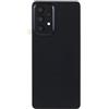 Generico Copri Batteria compatibile con SAMSUNG GALAXY A33 5G (NO con 4G) A336B A336 SM-A336B retro Posteriore Back Cover Scocca coperchio in plastica rigida + lente con cornice + Biadesivo (NERO)