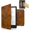MyGadget Custodia Pelle Sintetica per Amazon Paperwhite fino al 2017 7a Generazione [ DP75SDI | EY21 ] - Cover con Funzione Sonno | Sveglia automatica Integrata Brown #4
