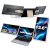 Laptomo 15,6 pollici, 1080P FHD Portable Monitor Laptop con rotazione di 235°, tripla Screen Laptop Monitor Extension with USB HDMI, Plug & Play for Windows, Mac, Chrome
