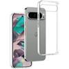 REY Pack 3X Cover in Gel TPU Trasparente per Google Pixel 9 PRO XL 5G, Ultra Sottile 0,33 mm, Morbido Flessibile, Custodia Silicone