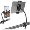 EEEKit Supporto per tablet a collo di cigno per sedia a rotelle, passeggino, golf cart, barca, supporto microfono, morsetto per manubrio