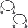 Duttek Cavo Dupont con intestazione micro USB a USB, micro USB con angolo sinistro maschio a 9 pin femmina USB Header PCB scheda madre Dupont USB Extension cavo 50 cm (confezione da 2)