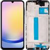 SwarKing Display TFT di ricambio compatibile con Samsung Galaxy A25 SM-A256E SM-A256B SM-A256U (nero con cornice), display LCD Touch Screen Digitizer montaggio con strumento di riparazione da 6,67