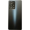 Generico Ricambio Copri Batteria + biadesivo + lente compatibile con XIAOMI REDMI NOTE 12 PRO 5G 22101316C 22101316I Ricambio Vetro Posteriore Back Cover Retro Scocca adesivo + lente con cornice (Nero)
