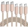 Quntis Set di 3 cavi USB C a Lightning MFi certificati 2M, ricarica rapida per iPhone 12 13 Mini 11 Pro X XR XS Max 8 iPad Pro 2018/Air 2019 Mini, cavo C-Lightning Oro