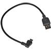 System-S Micro USB Cavo Connettore ad Angolo retto Cavo Dati e Ricarica Cavo angolato 90 ° 20 cm