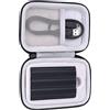 Khanka Eva Borsa Custodia Caso Scatola Case per Samsung T9 / T7 / T7 Touch/ T7 Shield da 1TB 2TB 500GB SSD Esterno Portatile（solo scatola）(Per 1 SSD, Nero)