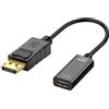 Digitalkey Adattatore DisplayPort a HDMI 1080P, Connettori Dorati, per HDTV, Monitor, Proiettori, Portatili e Altri