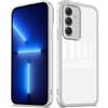 PanXCase Cover Trasparente per Samsung Galaxy A55 5G - Custodia Clear con Lens Protector Ultra Sottile Morbida Antiurto con Protezione Fotocamera (Bianco)