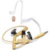 HYS Cuffie auricolari con tubo sonoro da 3,5 mm, trasparente, con clip di fissaggio solo per auricolari di sicurezza (Tipo 6)