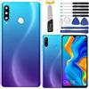 YHX-OU 6.15'' Copertura Batteria per Huawei P30 Lite 48MP Nova 4E Vetro Posteriore Copertura Posteriore Batteria Ricambio per Huawei P30 Lite + Strumento di Installazione(Aurora-Blue)