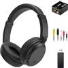 PROW Cuffie Bluetooth 5.3 Over-Ear con Funzione Radio, Cuffie TV Senza Fili Leggere per Anziani, 30 Ore di Riproduzione, Supporto Uscita Audio Coassiale Ottica RCA AUX USB