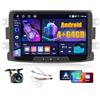 Fuluku Autoradio Android 4+64G per Renault Dacia Duster Sandero Logan Dokker Lodgy Carplay Wireless&Android Auto, Stereo Auto con 8''Touchscreen Bluetooth 5.0/GPS/Telecamera di Retromarcia/FM/Wifi/SWC