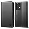 CASBST Custodia per Samsung Galaxy A52/A52s 4G/5G, in pelle di alta qualità, pieghevole, con scomparto per carte di credito, chiusura magnetica, con aletta RFID, per Samsung A52/A52s, colore nero