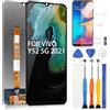 ARSSLY per Vivo Y52 5G 2021 V2053 Schermo LCD per Vivo Y72 5G 2021 V2041 Sostituzione dello Schermo per Vivo Y52 5G LCD Display Digitazer Assembly con Strumenti (6,58, Nero)