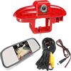 kalakass HD Auto Veicoli Retrovisore luce freno Terzo tetto Retromarcia Telecamera Posteriore Inversa Compatibile con Opel Vivaro/Combo/Renault Master/Trafic/FIAT Scudo/Talento/Movano/Primastar/Citroen