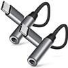 BORLTER CLAMP Adattatore USB C a Jack 3,5mm per Cuffie (2 Pack), Adattatore per Cuffie USB-C a 3,5 Convertitore Audio Aux Compatibile con Samsung Galaxy S22 S21 S20 Note 20 A73 A53, Pixel 6 5 4 e Altro, Grigio