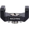 NICEYRIG Adattatore per foro per cinturino da polso per fotocamera, adattatore a sgancio rapido per fotocamera da spalla/polso con viti di montaggio da 1/4 e 3/8, adattatore clip per tracolla per