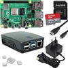 smart-home-komponente Raspberry Pi 4 8 GB Starter set | scheda micro SD Ultra 64 GB | alimentatore USB-C 15 W | alloggiamento nero | cavo micro HDMI 4K | set dissipatore di calore | Raspberry Pi 4 Model B 8 GB RAM