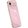RankOne La Custodia del Telefono è Adatta per Smartphone, Compatible with iPhone Air/iPhone 17 Air (6.5 Inches), Case per Cellulare in Silicone con Telaio Galvanico - Viola