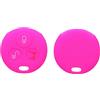 kwmobile Cover Chiavi Auto Compatibile con Smart con 3 tasti controllo remoto - Custodia Protettiva Chiave Auto Copri Telecomando Gomma - Portachiave Macchina Silicone
