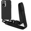 2NSPDRGNI Cover con Collana Compatibile con Xiaomi Redmi Note 11 4G/Note 11S,Case con Laccio per Il Collo Custodia con Cordino Soft silicone Case,Nero
