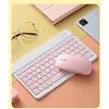 ISMMIK Mouse Bluetooth wireless compatibile con computer portatile/Macbook/iPad/iPhone Android/PC, mini mouse silenzioso ricaricabile per Windows/Linux, 3 DPI regolabile Bluetooth ergonomico mouse rosa