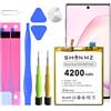 HUAENG Batteria per Galaxy Note 10, 4200 mAh ad alta capacità per Galaxy Note 10 SM-N970 con kit di riparazione