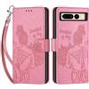 SIENIANLINE Cover per Google Pixel 7 Pro, Flip Caso in PU Pelle Premium Portafoglio Case [Kickstand] [Slot per Schede] [Chiusura Magnetica] Telefono Custodia con Google Pixel 7 Pro Cover, Rosa