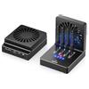 FIDECO M.2 NVMe SSD Cloner Dock, USB 3.2 Gen 2, duplicatore cloner NVMe 20Gbps con ventola di raffreddamento pieghevole, supporto clone offline, UASP e TRIM (4-Bay)