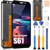 ARSSLY LCD Display per Doogee S61 LCD Schermo per S61 Sostituzione dello Schermo per Doogee S61 Touch Screen Digitizer Full Assembly con Riparazione Kit, Nero