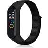 Niboow Nylon Cinturino per Xiaomi Mi Band 6 5 4 3 (Nero)