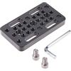 Hersmay Cheese Piastra Switching Plate Camera per formaggio per railblocks, Dovetails, Short Rods con filettatura 1/4, 3/8