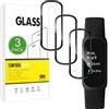 X-Dision [3 Pezzi Pellicola Protettiva Compatibile con Fitbit Inspire 3,[Resistente ai Graffi, Alta Definizione][3D Curved Full Cover] Pellicola Protettiva per Fitbit Inspire 3