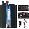 PORFOYO 500w Invertitore Corrente per Veicoli: Inverter Onda Modificata Invertitore Con Accendisigari E Clip Batteria, Convertitore Di Potenza Dc 12v a Ac 220v per Cellulari Computer Auto Campeggio